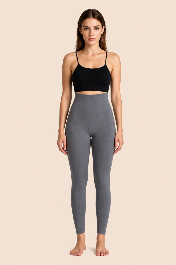 Threaded yoga pants