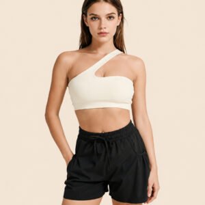 One-shoulder sports bra