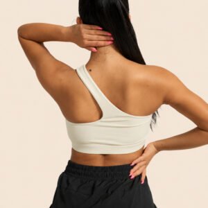 One-shoulder sports bra