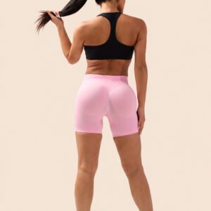 Three waist peach hip yoga shorts