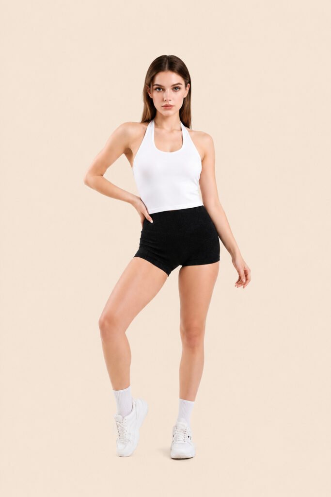 Hanging neck sports vest