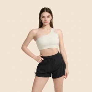 One Shoulder Sports Tank Top