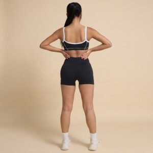 Ladies' contrasting yoga shorts
