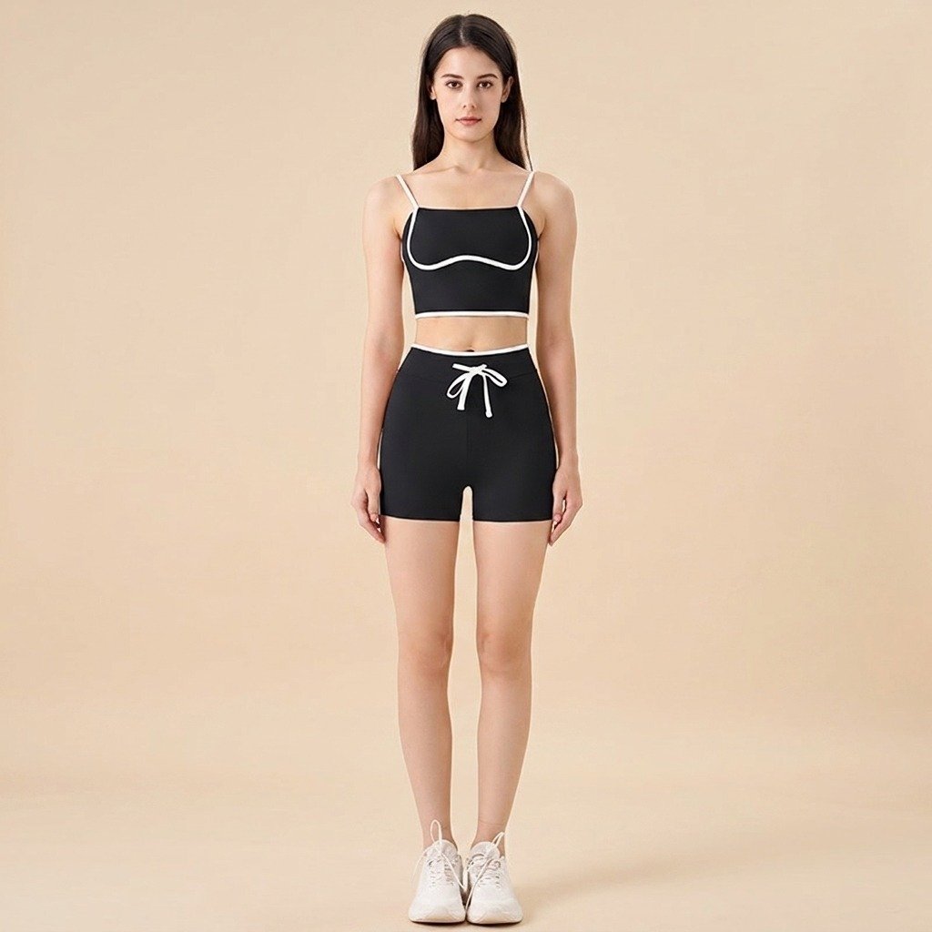 Color‑block Yoga Suit