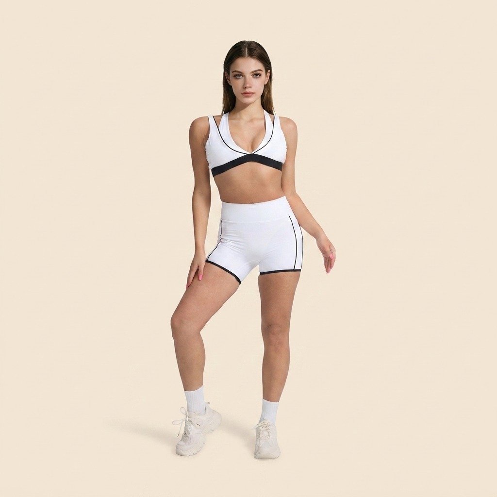 Color‑Block Sports Yoga Set