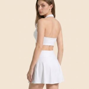 Fake Two‑Piece Fitness Yoga Skort Set
